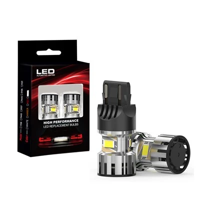 7440 luz DRL reversa do diodo emissor de luz de W21W T20 com 2800LM 28W